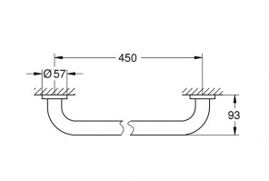 ASIDERO BAÑO-DUCHA ESSENTIALS GROHE
